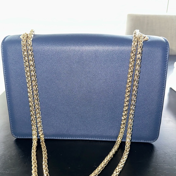 Strathberry East/West Navy Shoulder Bag - Picture 3 of 11